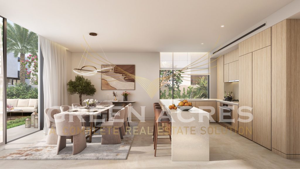 Aerial view of luxurious Haven by Aldar villas and Townhouses Around the Worldland